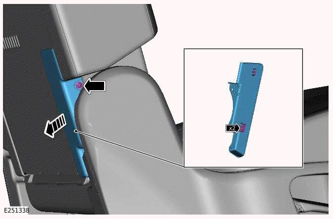 Second Row Seat Backrest Cover - 110
